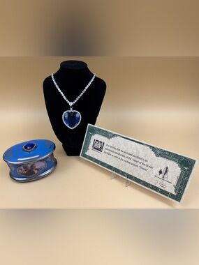 Titanic Heart of the Ocean J. Peterman FOX Reproduction Music Box Set & COA